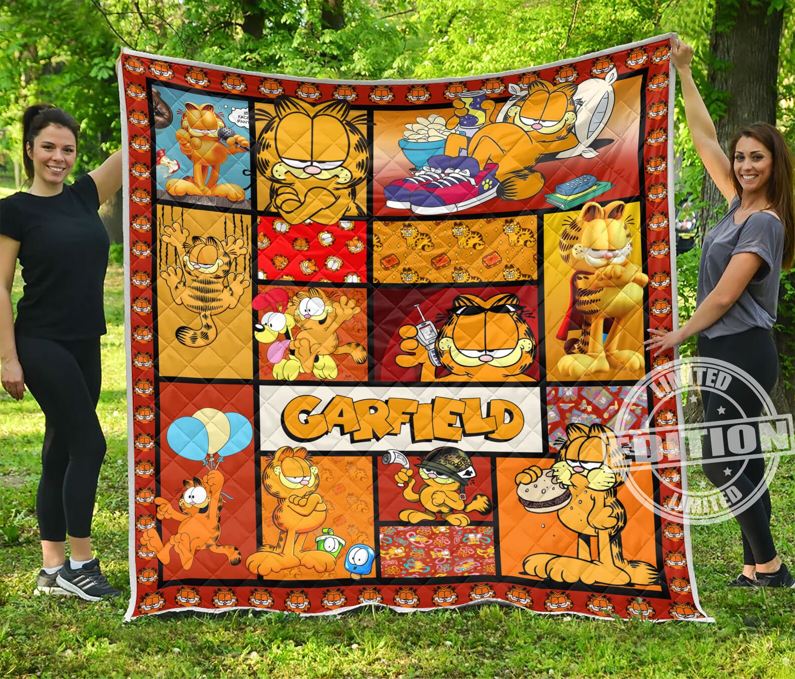 Disney Garfield 3D Quilt blanket quilt custom Premium Quilt Etsy