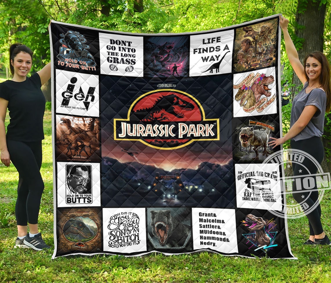 Disney Jurassic Park 3D Quilt blanket quilt custom Premium Etsy