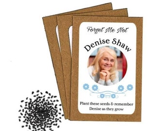 Pacchetti Di Semi Di Fiori Personalizzati Per Funerale Non Ti