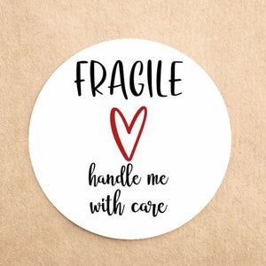 Fragile Stickers | Handle me with care | Business stickers | Fragile Labels | Packaging Labels | Business Postage Stickers | Cute