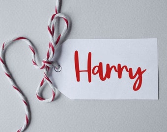 Personalised Christmas Gift Tags | Custom Present Tags | Christmas Wrapping Labels | Family Christmas Name Tags