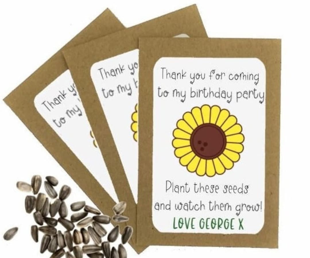 Wildflower Seed Packet Birthday Party Favours – The Paper Wild
