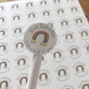 Stickers fiers de vous arc-en-ciel - Stickers personnalisés louanges des enseignants