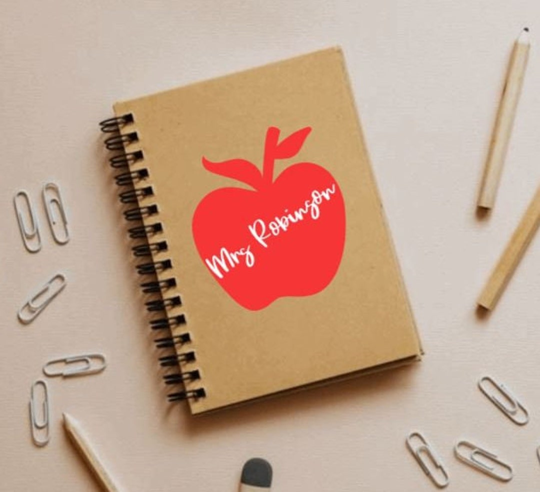 A5 Personalised Teacher Notebook Notepad Kraft Book - End of Term Gift ...