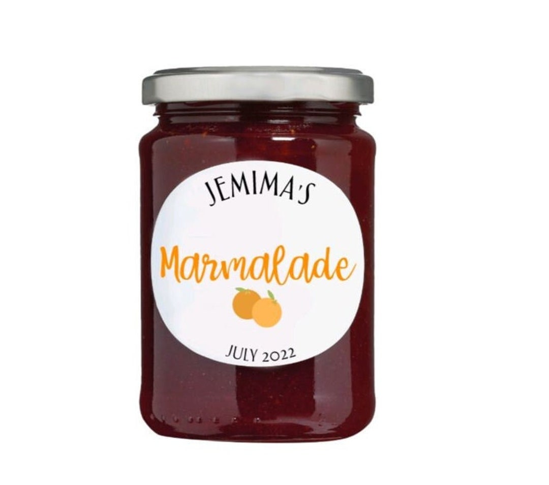 Personalised Marmalade Jam Jar Stickers Jam Jar Labels Etsy UK