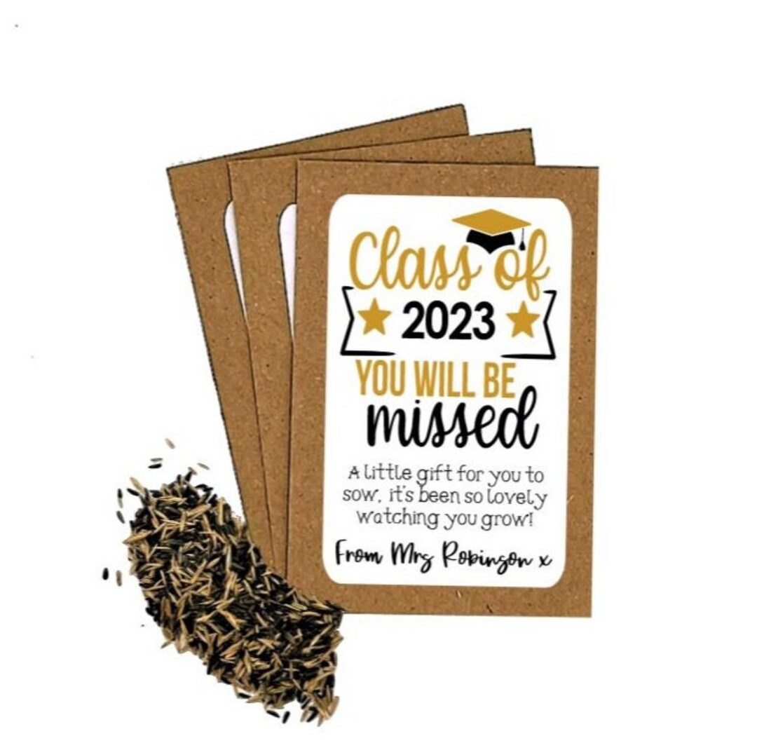 Personalised Class of 2025 Teacher Seed Packets Envelopes With ...