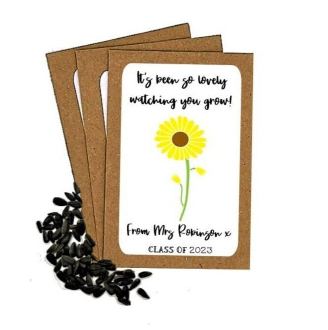 Personalised Teacher Seed Packets Class of 2025 Envelopes With ...
