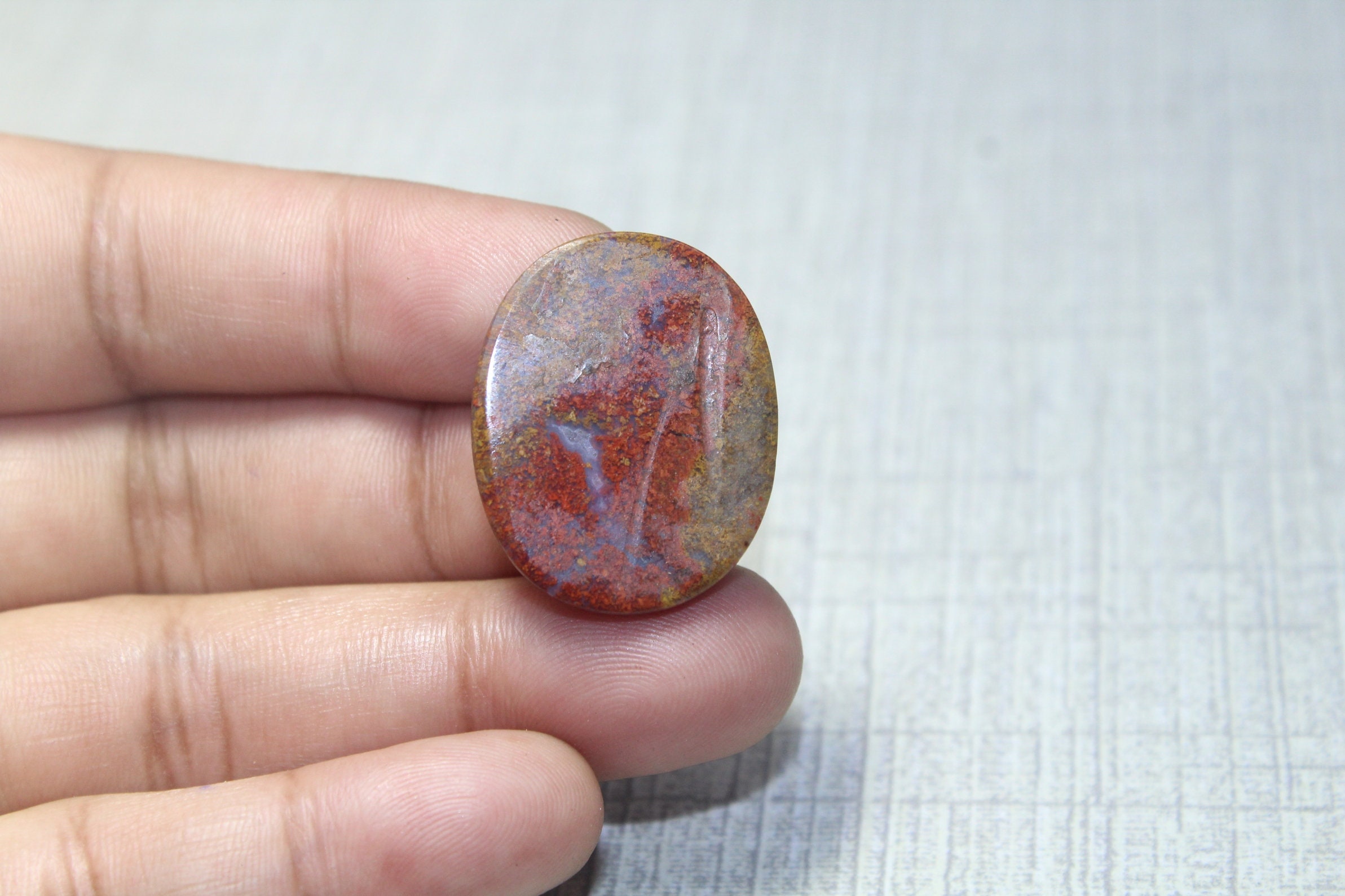 Natural Red Moss Agate CabochonsRed Moss Agate GemstoneRed | Etsy