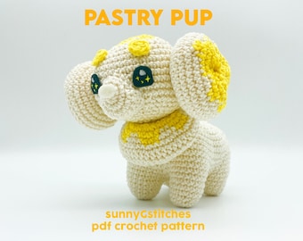 Pastry Pup Amigurumi Crochet Pattern - PDF - English