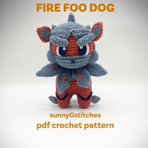 Feuer Foo Hund Fu Hund Chinesischer Wächter Löwe Shishi Amigurumi Häkelanleitung - PDF - Deutsch