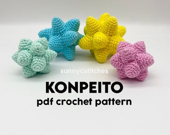 Konpeito Amigurumi Crochet Pattern - PDF - Français