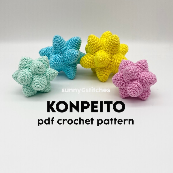 Konpeito Amigurumi Crochet Pattern - PDF - English