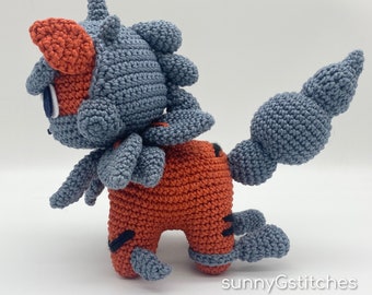 Fire Foo Dog Fu Dog Chinese Guardian Lion Shishi Amigurumi Crochet