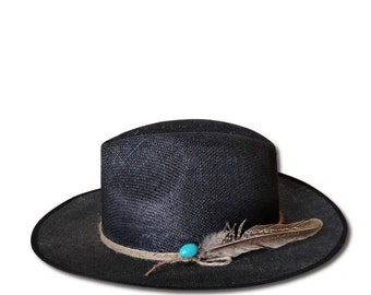 cappello estivo boho da uomo personalizzato, cappello da sole da uomo unico, cappello estivo da uomo hippie, cappello di paglia naturale da uomo, cappello da sole boho unico da uomo