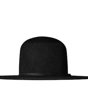 Fedora à couronne ouverte personnalisée, chapeau amérindien, chapeau western gothique, chapeau de tisserand, fedora à couronne ronde.