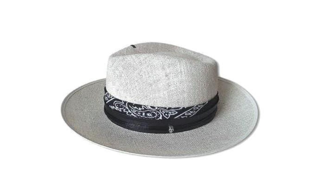 Custom Mens Rock N Roll Straw Hat, Boho Rock Summer Hat, Coastal Boho ...