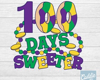 100 dni słodsze PNG, Mardi Gras PNG, Luizjana Tematyczne PNG, Natychmiastowe pobieranie png
