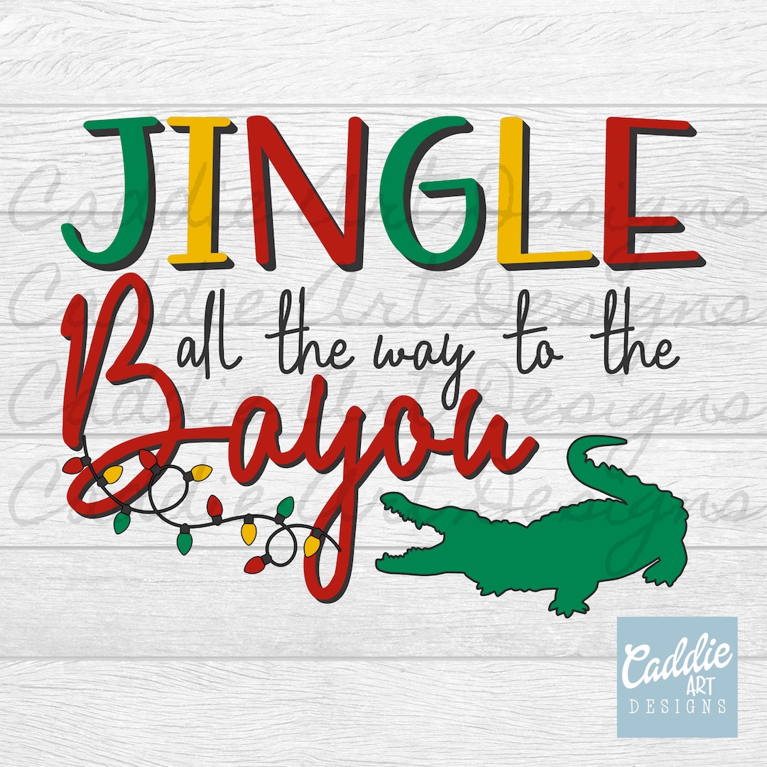 Cajun Christmas Png, Bayou Jingle Png, Christmas Png, Louisiana Png