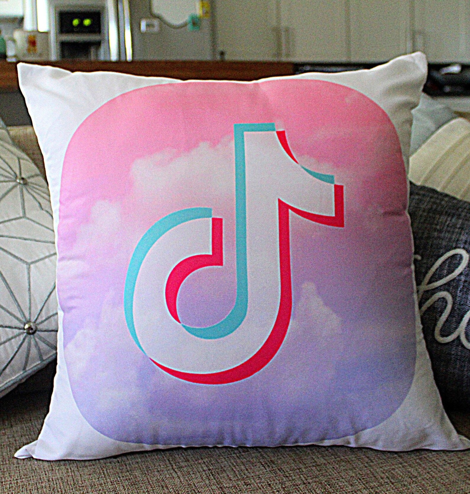 Tiktok Logo Pillowcases Tiktok Logo Pillow Cover Tiktok Logo Etsy