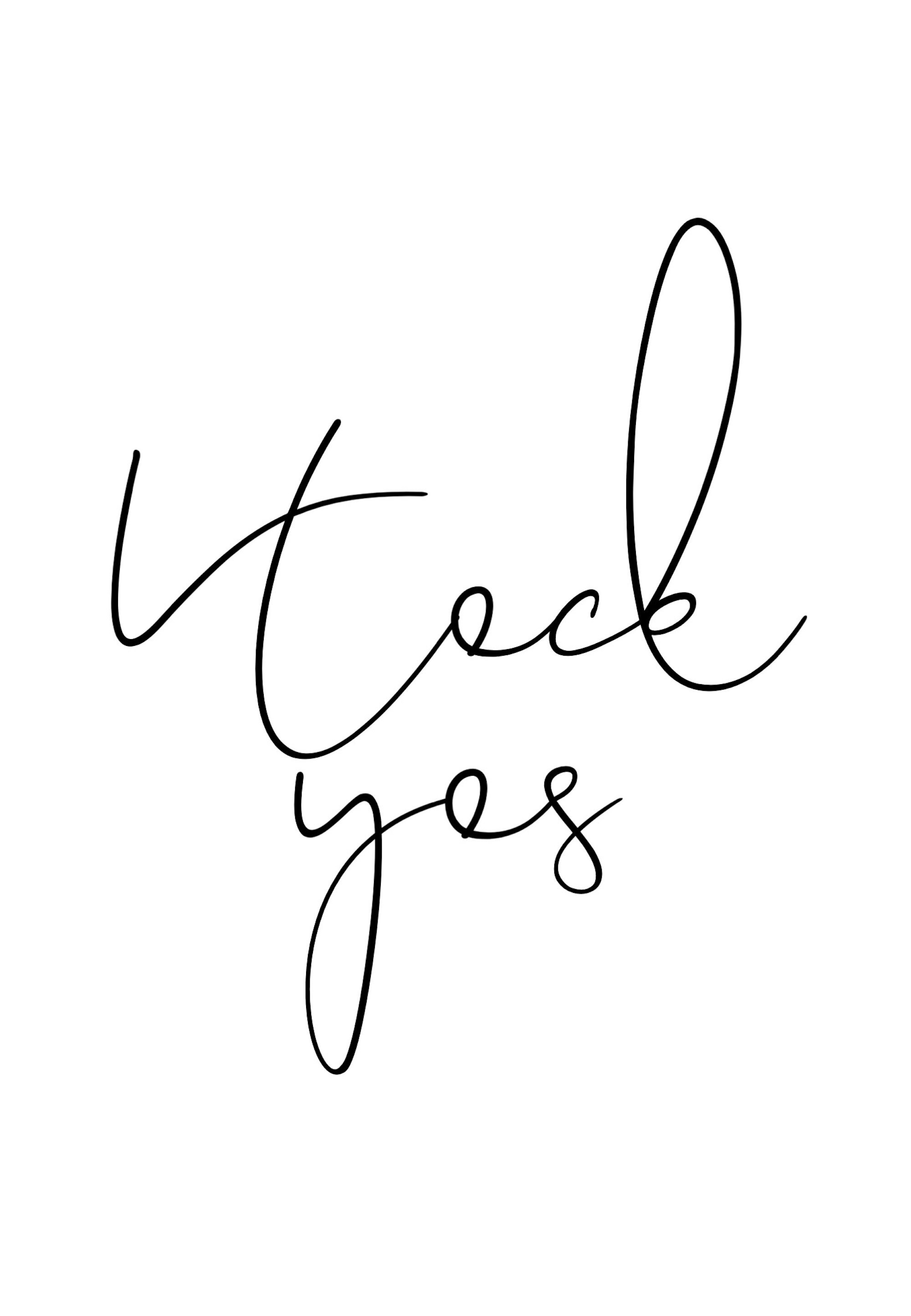 A4 downloadable art heck yes Etsy