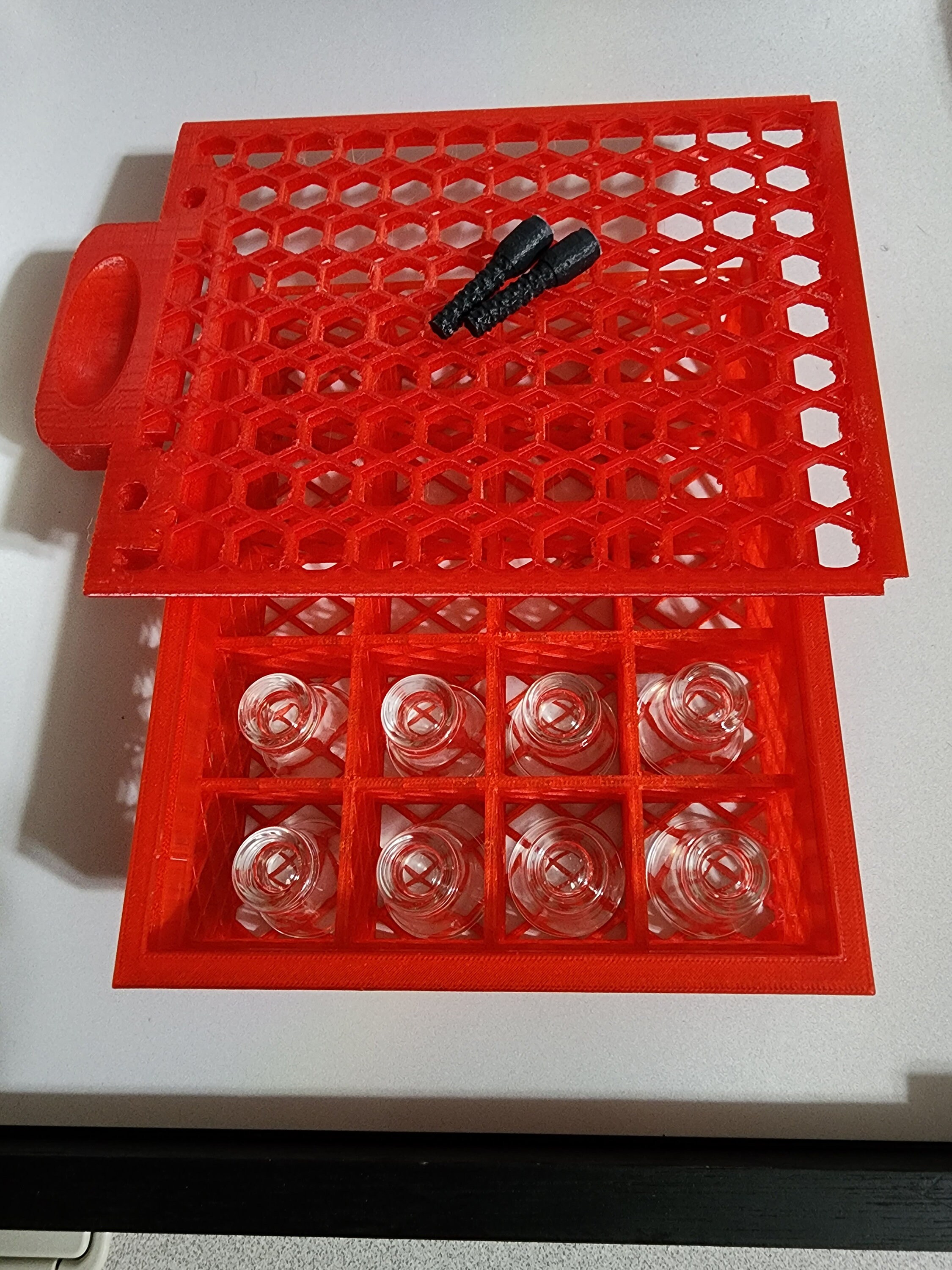 Communion Glass Cup Holder RED Dishwasher Sterilizer Safe Saves Time