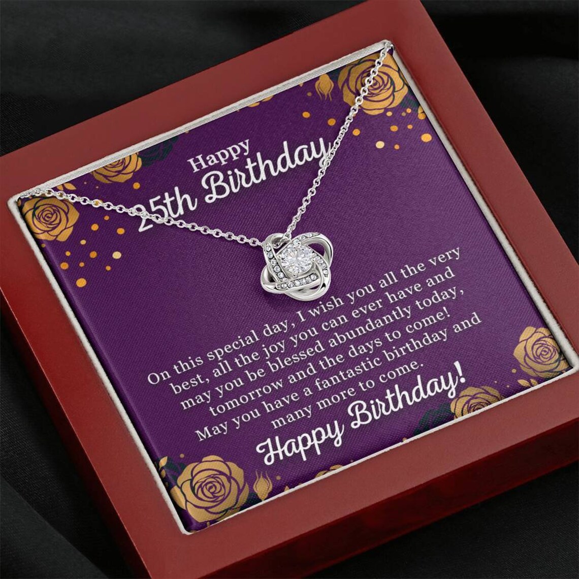 25. Geburtstag Halskette Geschenk Für eine Frau die 25 - Etsy.de
