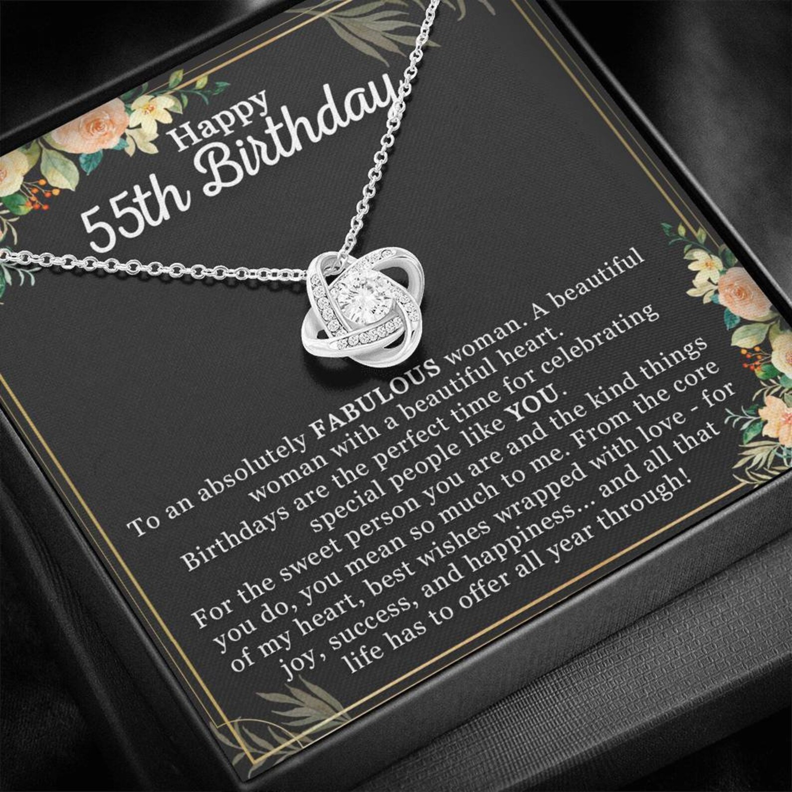 55. Geburtstag Halskette Geschenk Für eine Frau die 55 Etsy.de