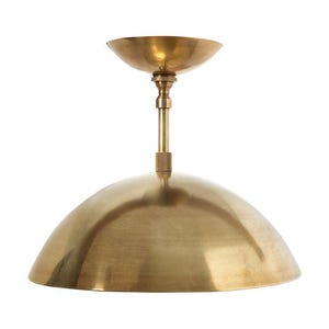 Aldorno Flush Mount pendant Lighting - Raw brass Flush mount ceiling light | Single light Polished Brass Sputnik Pendant - Italian lighting