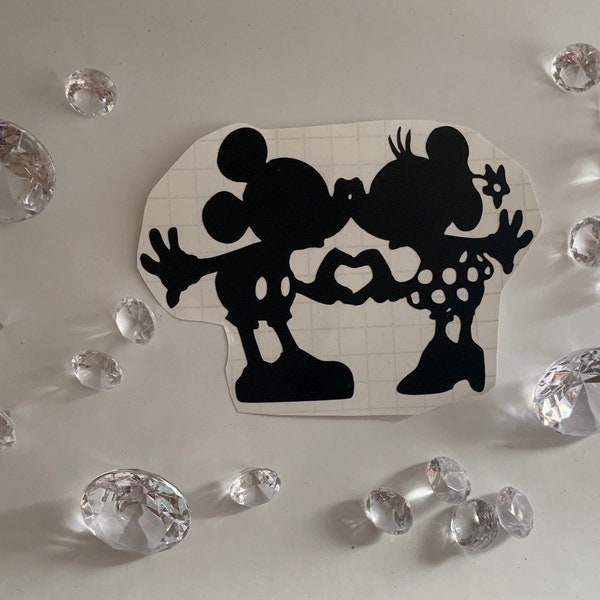 Mickey und Minnie Sticker | Topolino e Minnie adesivo | per auto, legno, vetro, muro | Liebe | tanti colori! | Aufkleber |