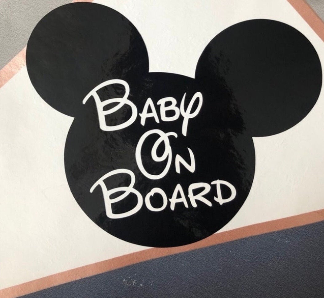 Pegatina bebé a bordo Mikey Mouse, Disney