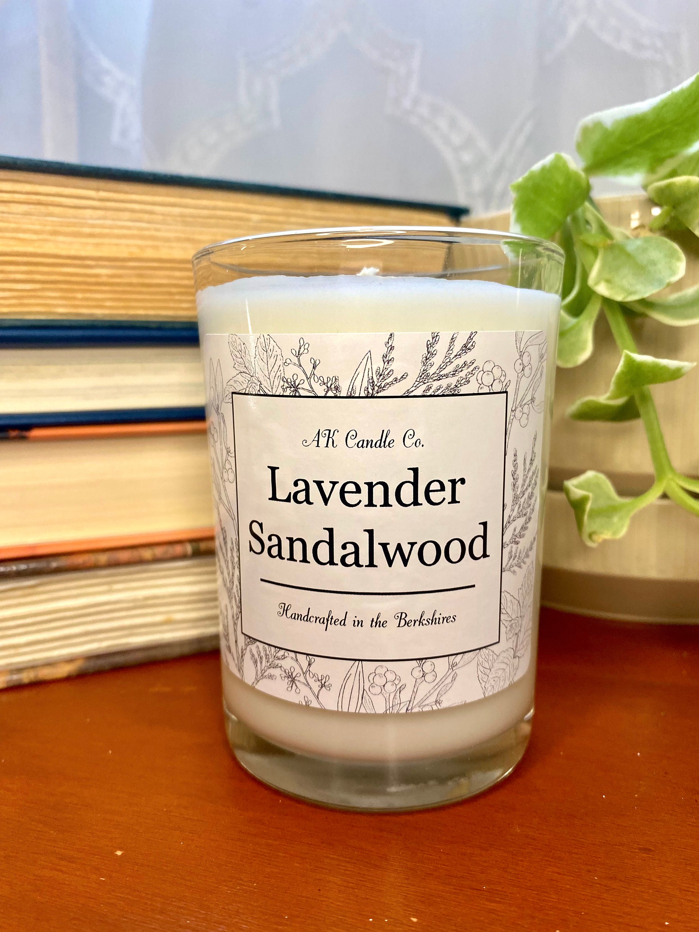8 oz. Lavender Sandalwood Soy Candle Etsy