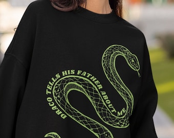 Draco / Crewneck / Dramione / Fanfiction / Fanfic / Suéter universal / Regalos para lectores / Suéter Bookish / Fandom Merch / Suéter HP