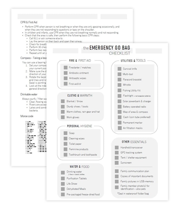 My take on a general prepping list : r/preppers