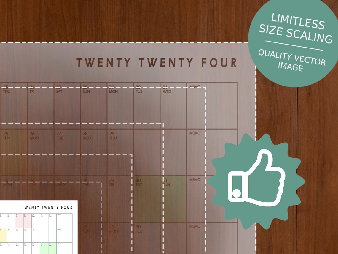 Printable Wall Calendar 2024 2024 Year Planner Monthly Planner Daily