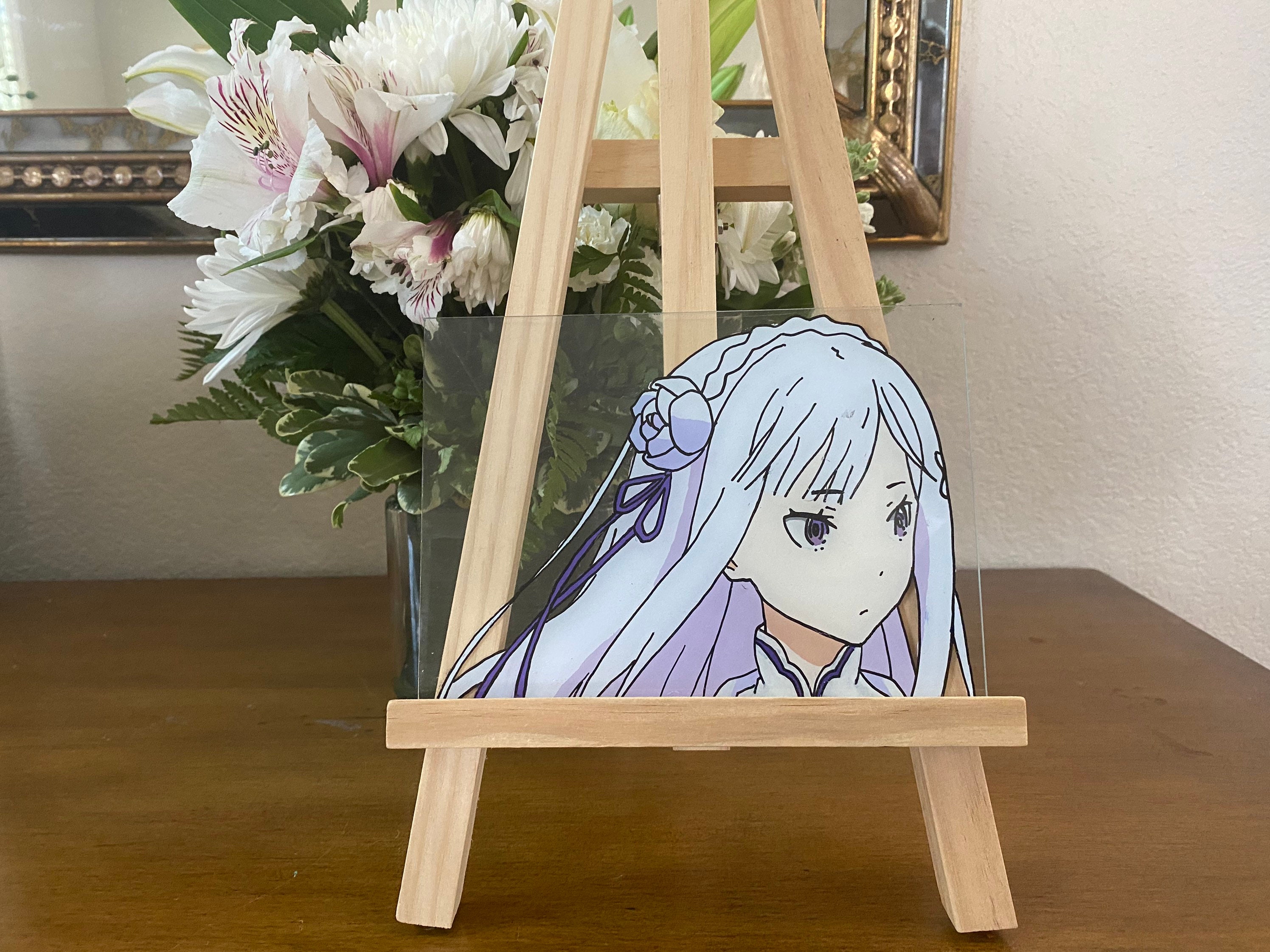 Custom anime glass paintings on acrylic sheet 3 | Etsy