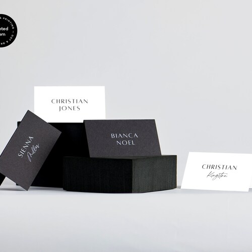 Standard Name Place Cards the Manhattan Collection. Printed Etsy