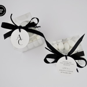 Favour Tag, Square or Round. Printed Favour Tag, Lux Favour Tag, Bombonniere Tag, Guests gift.