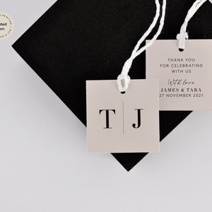 Favour Tag, Square or Round Favour Tag - The Santa Rosa Collection. Printed Favour Tag, Custom Favor Tag, Bombonnieres Tag, Gift Tag
