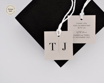 Favour Tag, Square or Round Favour Tag - The Santa Rosa Collection. Printed Favour Tag, Custom Favor Tag, Bombonnieres Tag, Gift Tag