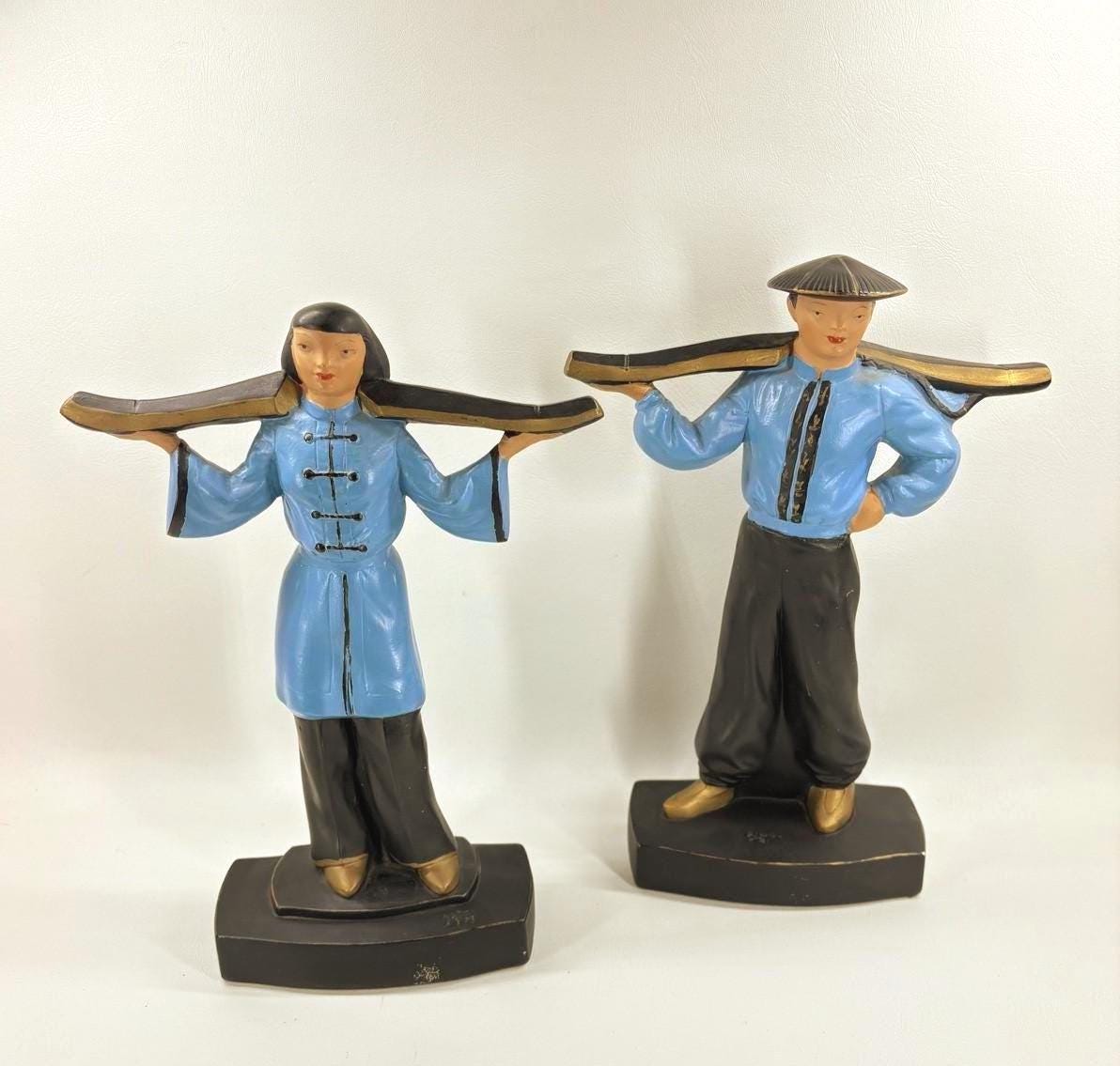 Alexander Backer&co 4eyes ヴィンテージ　アメトイ Alexander Backer Chinese Chalkware - Etsy