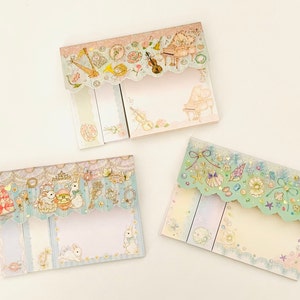 Cute note pad | slightly sticky | memo note | memo pads | journal | cute stationery | sticky notes label