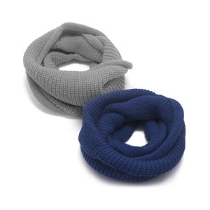 Chunky Knit Baby Infinity Scarf: Soft, Warm Holiday Winter Toddler Kids Neck Warmer (1-10yrs)