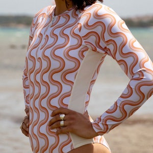 Langarm-Badeanzug für Damen - Lollipop Surf Suit