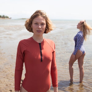 Damesbadpak met lange mouwen – Sun Kissed | Duurzaam surfpak