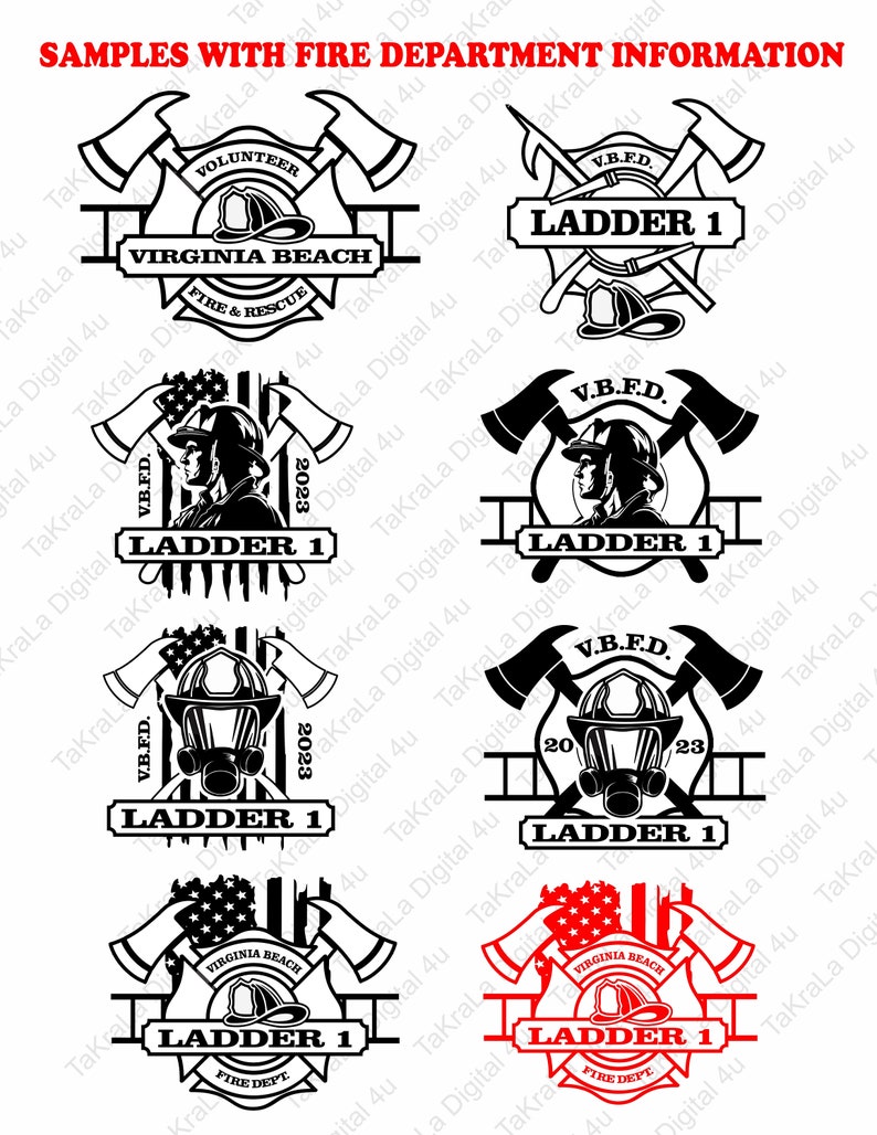 Fire Dept., Firefighter Design 4 of 7. Fill in the Blank With Your City ...