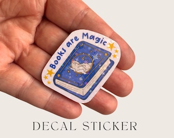Books Are Magic Sticker:  Bookish Decal
