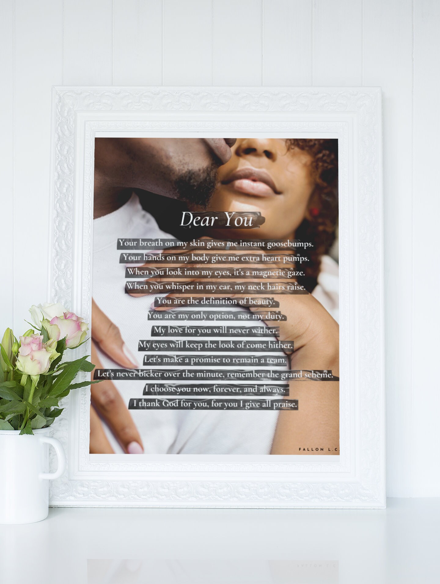 Printable Photo Black Couple Love Poem 8