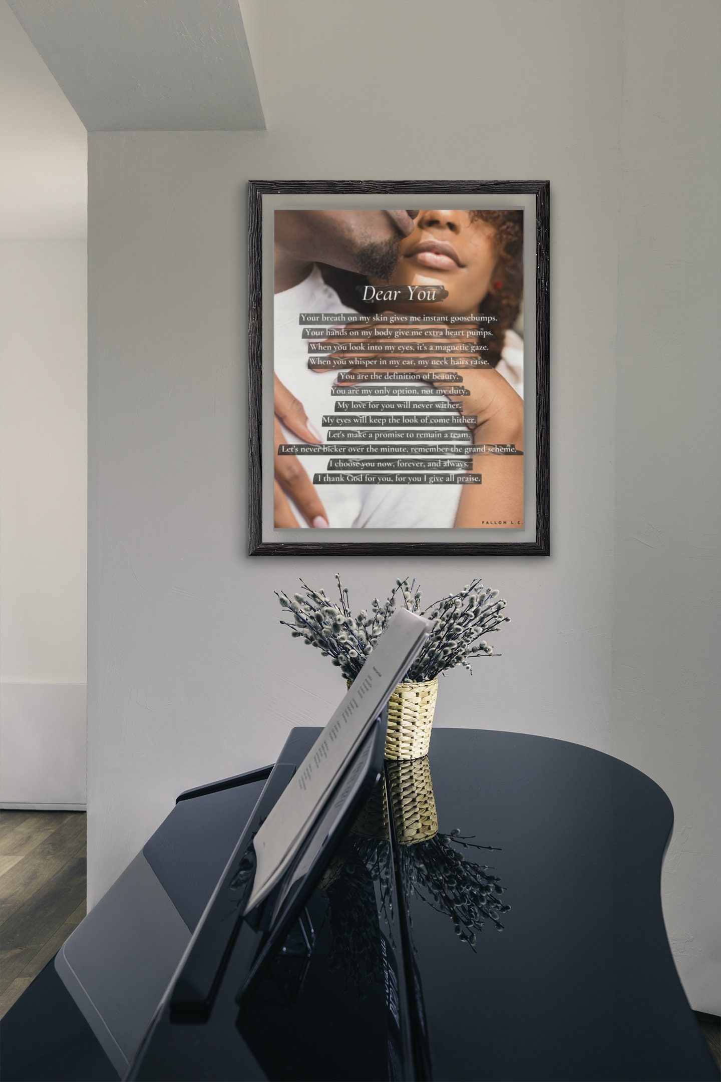 Printable Photo Black Couple Love Poem 8