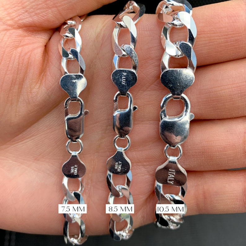 Jewels By Lux Sterling Silver 7.5mm Polished Flat Figaro Chain Jewels By Lux Sterling Silver 7.5mm Polished Flat Figaro Chain