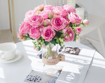 Bouquet of Peony \ Artificial Peony Flowers \ Home Garden Wedding Decoration\ Roses Artificial Flowers \ Fake Flowers